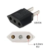 Bộ chuyển đổi phích cắm EU sang Mỹ - 1 bộ, ổ cắm AC du lịch, giá ưu đãi 36.190₫ 2