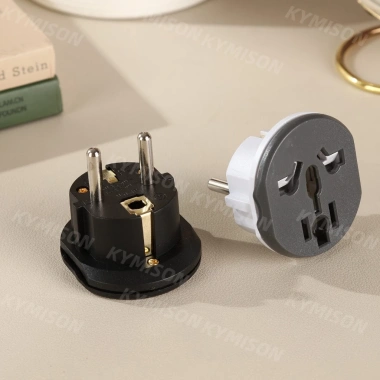 Bộ chuyển đổi phích cắm EU-US 16A 250V đa năng du lịch - hỗ trợ AU, UK, CN, KR, Hàn Quốc - 1 ổ cắm tường 6 Bộ chuyển đổi phích cắm EU-US 16A 250V đa năng du lịch - hỗ trợ AU, UK, CN, KR, Hàn Quốc - 1 ổ cắm tường 6