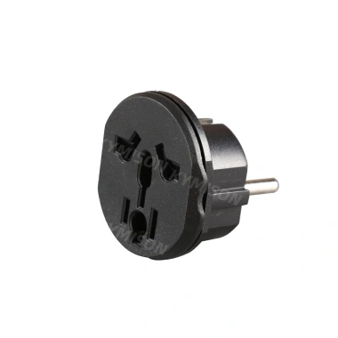 Bộ chuyển đổi phích cắm EU-US 16A 250V đa năng du lịch - hỗ trợ AU, UK, CN, KR, Hàn Quốc - 1 ổ cắm tường