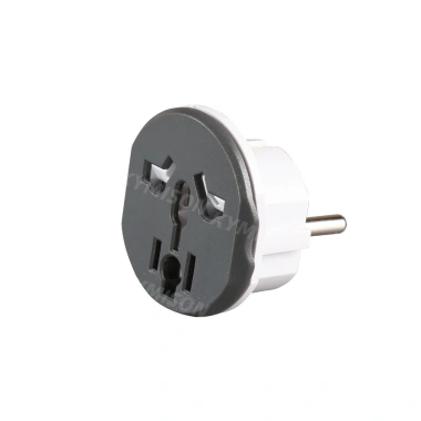 Bộ chuyển đổi phích cắm EU-US 16A 250V đa năng du lịch - hỗ trợ AU, UK, CN, KR, Hàn Quốc - 1 ổ cắm tường