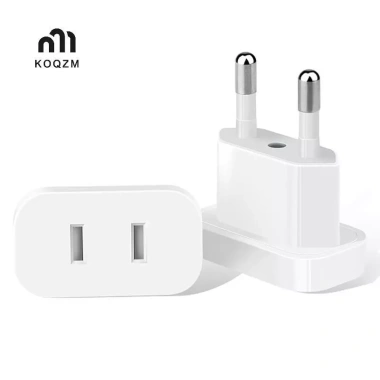 Bộ chuyển đổi phích cắm nguồn 4.8mm US sang EU - Du lịch tiện lợi, giá ưu đãi 62.370 VND