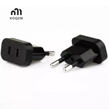 Bộ chuyển đổi phích cắm nguồn 4.8mm US sang EU - Du lịch tiện lợi, giá ưu đãi 62.370 VND