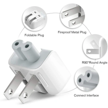 Bộ Chuyển Đổi Phích Cắm Sạc US/EUR Gập Lại Tiện Dụng - Bảo Hành 12 Tháng - 57.819 VND 5