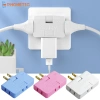 Bộ chuyển đổi phích cắm xoay 3 trong 1 2.500W 3 cổng USB 100‑240V dùng cho nhà và xe