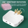 Bộ chuyển đổi phích cắm xoay 3 trong 1 2.500W 3 cổng USB 100‑240V dùng cho nhà và xe 7