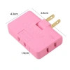 Bộ chuyển đổi phích cắm xoay 3 trong 1 2.500W 3 cổng USB 100‑240V dùng cho nhà và xe 9