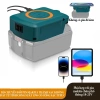 Bộ chuyển đổi pin Makita thành sạc dự phòng không dây từ tính 15W tích hợp cổng Type C giá ưu đãi 347.000 VND