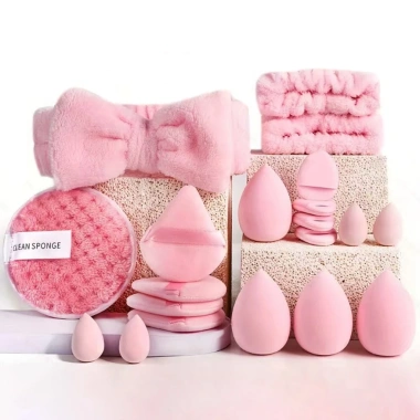 Bộ cọ makeup chuyên nghiệp kèm bông mút, dây đeo cổ tay, băng đô rửa mặt, bát silicone và túi đựng - Giá ưu đãi 168.459₫ 8