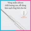 Bộ cọ rửa bình sữa silicon 6in1 kèm giá úp nhỏ gọn, tiện du lịch - NHÀ CỦA SU 7