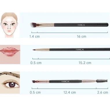 Bộ cọ trang điểm 12 món chuyên nghiệp kèm túi da đa năng - Giá ưu đãi 243.750 VND