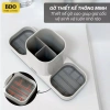 Bộ cốc đựng bàn chải, kem đánh răng mini chống rơi vỡ + khay thoát nước tháo rời, ngăn để đồ - 150.000₫ 4