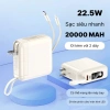 Bộ Cốc Sạc 3in1 20.000mAh - Sạc Nhanh 22.5W, Đa Cổng, Dự Phòng Nhanh, Giá 299k 3