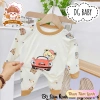 Bộ Dài Tay Bé Trai Gái Thun Tăm Lạnh Siêu Thoáng Mát Họa Tiết Hoạt Hình 6-16Kg Freeship Voucher 7