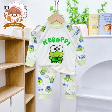 Bộ Dài Tay Bé Trai Gái Thun Tăm Lạnh Siêu Thoáng Mát Họa Tiết Hoạt Hình 6-16Kg Freeship Voucher 8 Bộ Dài Tay Bé Trai Gái Thun Tăm Lạnh Siêu Thoáng Mát Họa Tiết Hoạt Hình 6-16Kg Freeship Voucher 8
