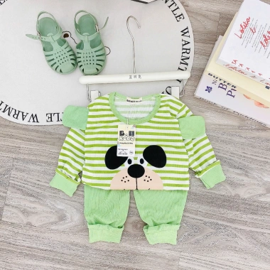 Bộ Dài Tay BH Kids Bé Gái Thun Tăm Lạnh Họa Tiết Dễ Thương Cute 6-16kg Dưới 3 tuổi Freeship 34.200₫ 5