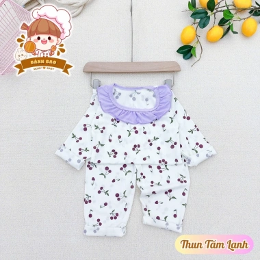 Bộ Dài Tay Thun Tăm Lạnh 6-16kg Siêu Thoáng Mát, Họa Tiết Hoạt Hình, Freeship 6