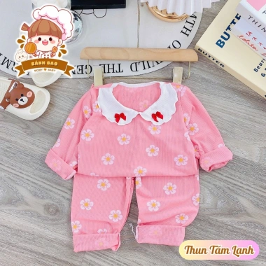 Bộ Dài Tay Thun Tăm Lạnh 6-16kg Siêu Thoáng Mát, Họa Tiết Hoạt Hình, Freeship 7