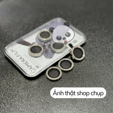 Bộ dán bảo vệ camera ĐÍNH ĐÁ sang chảnh cho iPhone 11‑14 – PandaCase giảm giá 20%
