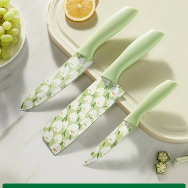Bộ dao 3 món gọt hoa quả, thái thịt cá, kèm vỏ bọc lưỡi - Giá 34.999 VNĐ