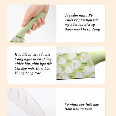 Bộ dao 3 món gọt hoa quả, thái thịt cá, kèm vỏ bọc lưỡi - Giá 34.999 VNĐ 6 Bộ dao 3 món gọt hoa quả, thái thịt cá, kèm vỏ bọc lưỡi - Giá 34.999 VNĐ 6
