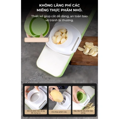 Bộ dao bào đa năng BUNA 5 lưỡi inox 304 không gỉ: Cắt bào, thái sợi rau củ trái cây 3