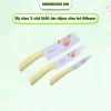 Bộ dao chế biến đồ ăn dặm cho bé Misan 3 chi tiết đáng yêu Giá ưu đãi 68.199 VND