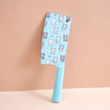 Bộ dao gọt hoa quả, dao bếp chống mài mòn, sắc nét, in hình mèo dễ thương – 35.000đ 9
