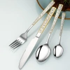 Bộ dao kéo Katelv thép không gỉ - Dao nĩa thìa súp, gương đánh bóng, tay cầm đá dày - 91.300₫ 5