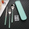 Bộ dao kéo nĩa chop thỉa thép không gỉ 3 trong 1 có hộp dùng cho du lịch và cắm trại, giá ưu đãi 69.300₫ 3
