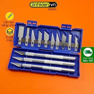 Bộ Dao Khắc Cắt Giấy Đa Năng Nhiều Đầu - Cạo Vỏ, Tỉa Cây, Khắc Gỗ - Chỉ 12.000đ