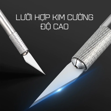 Bộ Dao Khắc Cắt Giấy Đa Năng Nhiều Đầu - Cạo Vỏ, Tỉa Cây, Khắc Gỗ - Chỉ 12.000đ