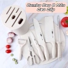 Bộ dao lúa thép không gỉ kháng khuẩn – dao ăn dặm bé, dao thái thịt, dao bếp cao cấp 215k