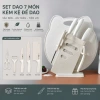 Bộ dao lúa thép không gỉ kháng khuẩn – dao ăn dặm bé, dao thái thịt, dao bếp cao cấp 215k 9