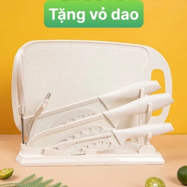 Bộ dao lúa thép không gỉ kháng khuẩn – dao ăn dặm bé, dao thái thịt, dao bếp cao cấp 215k 10