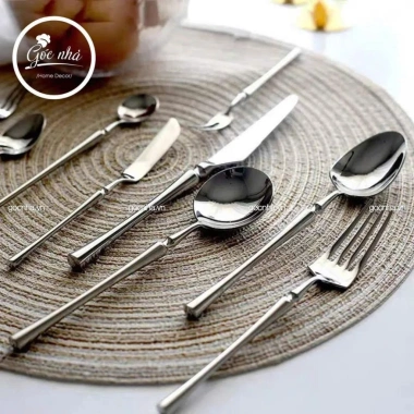 Bộ Dao Muỗng Nĩa Inox 304 Cao Cấp Phong Cách Âu Cho Gia Đình và Nhà Hàng Giá 90.000₫