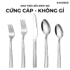 Bộ Dao Muỗng Nĩa Inox 410 Vân Kim Cương Cao Cấp – Ăn Bít Tết, Món Âu, Dùng cho Nhà Hàng, Khách Sạn – Giá 24.000 VNĐ