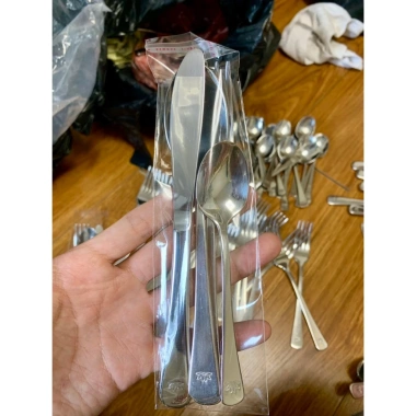 Bộ dao muỗng to, muỗng nhỏ, nĩa 4 món inox 304 cao cấp - Giá 37.800 VND 8