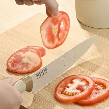 Bộ dao nhà bếp đa năng 8 món kèm kéo nạo muỗng và thớt kháng khuẩn, giá chỉ 374.400đ 6