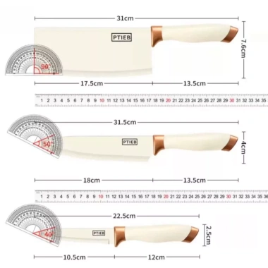 Bộ dao nhà bếp đa năng 8 món kèm kéo nạo muỗng và thớt kháng khuẩn, giá chỉ 374.400đ 9