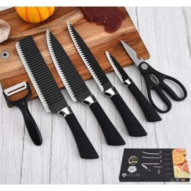 Bộ Dao Nhật 6 Món Asakh Cao Cấp - Đa Năng, Tiện Dụng, Giá Chỉ 95.000 VNĐ