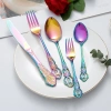 Bộ dao, nĩa, muỗng thép không gỉ tay cầm nổi - Chất lượng cao, giá 30.138 VND 4