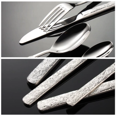 Bộ dao thìa dĩa nĩa steak inox 304 cán nhám - Dụng cụ nhà bếp khách sạn 25.000đ