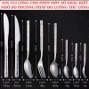 Bộ dao thìa dĩa nĩa steak inox 304 cán nhám - Dụng cụ nhà bếp khách sạn 25.000đ 8