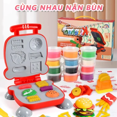 Bộ Đất Nặn Đồ Chơi Nấu Ăn 40pcs Cho Bé - Chi Tiết Đầy Đủ, An Toàn, Phát Triển Sáng Tạo, Giá 77.000đ 3 Bộ Đất Nặn Đồ Chơi Nấu Ăn 40pcs Cho Bé - Chi Tiết Đầy Đủ, An Toàn, Phát Triển Sáng Tạo, Giá 77.000đ 3