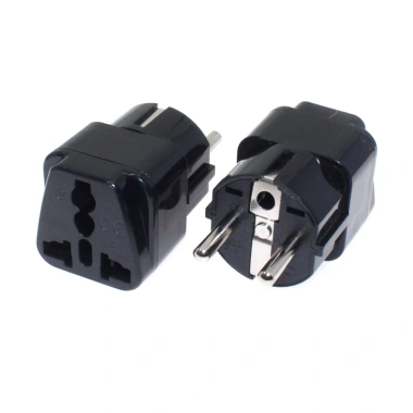 Bộ Đầu Cắm Du Lịch Eu Đức Schuko Plug Đa Năng AU/US/UK/EU 2 Chân CE Chấp Nhận, Phù Hợp Việt Nam