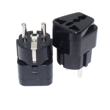 Bộ Đầu Cắm Du Lịch Eu Đức Schuko Plug Đa Năng AU/US/UK/EU 2 Chân CE Chấp Nhận, Phù Hợp Việt Nam 2 Bộ Đầu Cắm Du Lịch Eu Đức Schuko Plug Đa Năng AU/US/UK/EU 2 Chân CE Chấp Nhận, Phù Hợp Việt Nam 2
