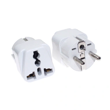 Bộ Đầu Cắm Du Lịch Eu Đức Schuko Plug Đa Năng AU/US/UK/EU 2 Chân CE Chấp Nhận, Phù Hợp Việt Nam