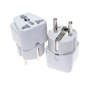 Bộ Đầu Cắm Du Lịch Eu Đức Schuko Plug Đa Năng AU/US/UK/EU 2 Chân CE Chấp Nhận, Phù Hợp Việt Nam