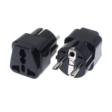 Bộ Đầu Cắm Du Lịch Eu Đức Schuko Plug Đa Năng AU/US/UK/EU 2 Chân CE Chấp Nhận, Phù Hợp Việt Nam