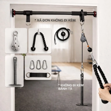 Bộ Dây Cáp Ròng Rọc Valeo - Tập Gym Tại Nhà Tiện Lợi, Giá Ưu Đãi 380.000₫